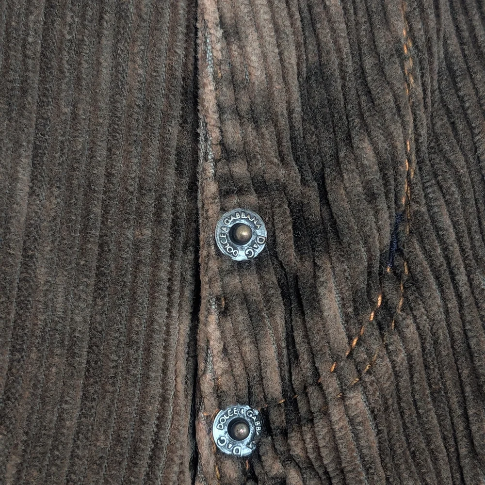D&G Dolce & Gabbana Corduroy Pants - Brown 34 Waist - Picture 4 of 9